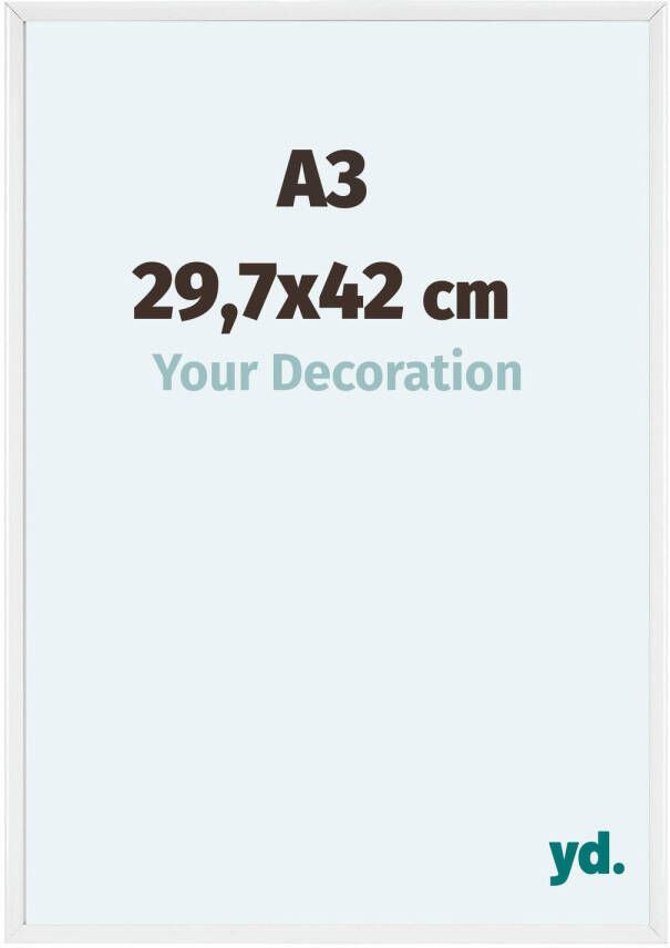 Your Decoration Fotolijst 29 7x42cm A3 Wit Aluminium Aurora
