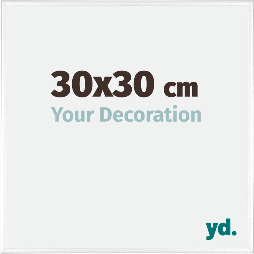 Your Decoration Fotolijst 30x30cm Wit Hoogglans Aluminium Kent