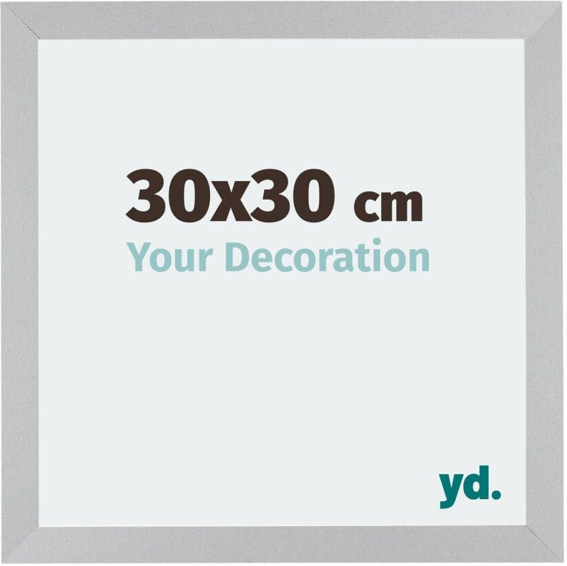 Your Decoration Fotolijst 30x30cm Zilver Mat MDF Mura