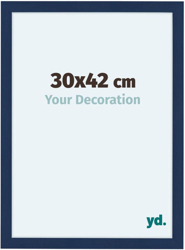 Your Decoration Fotolijst 30x42cm Donkerblauw Geveegd MDF Como