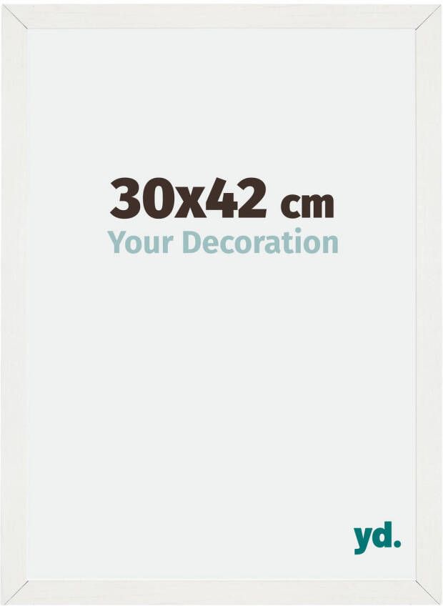 Your Decoration Fotolijst 30x42cm Wit Geveegd MDF Mura