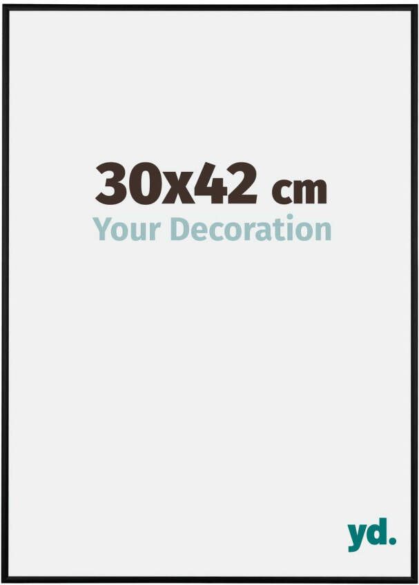 Your Decoration Fotolijst 30x42cm Zwart Mat Aluminium Kent