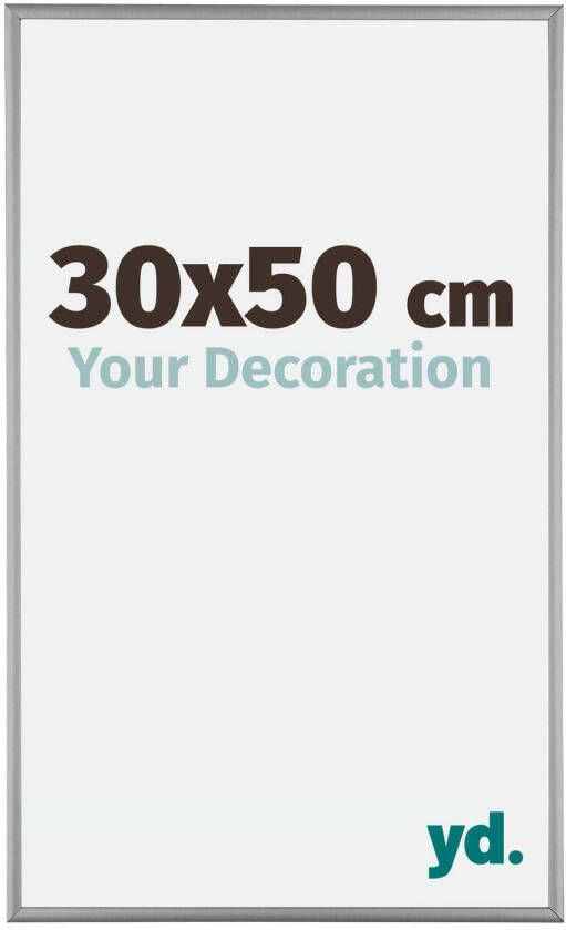 Your Decoration Fotolijst 30x50cm Platina Aluminium Kent