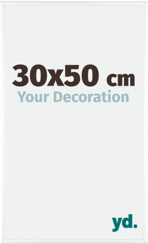 Your Decoration Fotolijst 30x50cm Wit Hoogglans Aluminium Kent