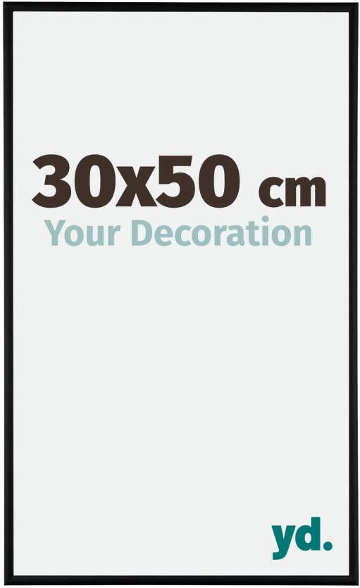 Your Decoration Fotolijst 30x50cm Zwart Mat Aluminium Kent
