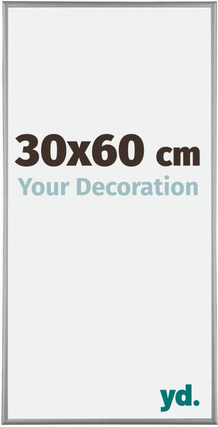 Your Decoration Fotolijst 30x60cm Platina Aluminium Kent