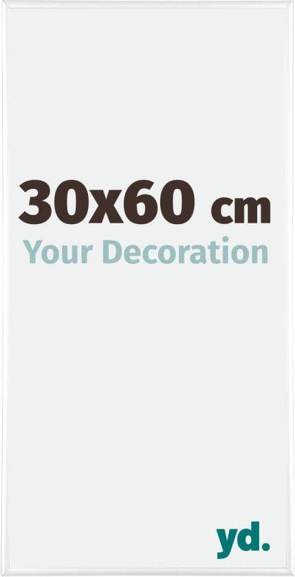 Your Decoration Fotolijst 30x60cm Wit Hoogglans Aluminium Kent