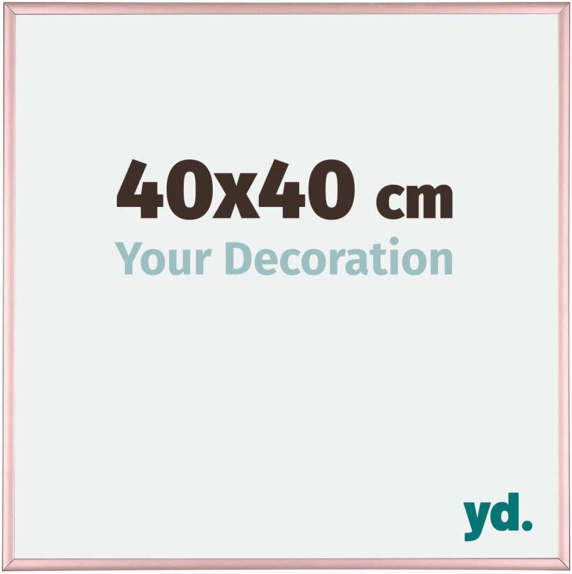 Your Decoration Fotolijst 40x40cm Koper Aluminium Kent