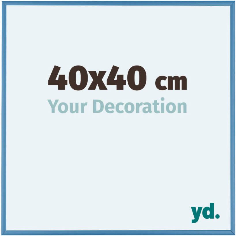 Your Decoration Fotolijst 40x40cm Staal Blauw Aluminium Austin