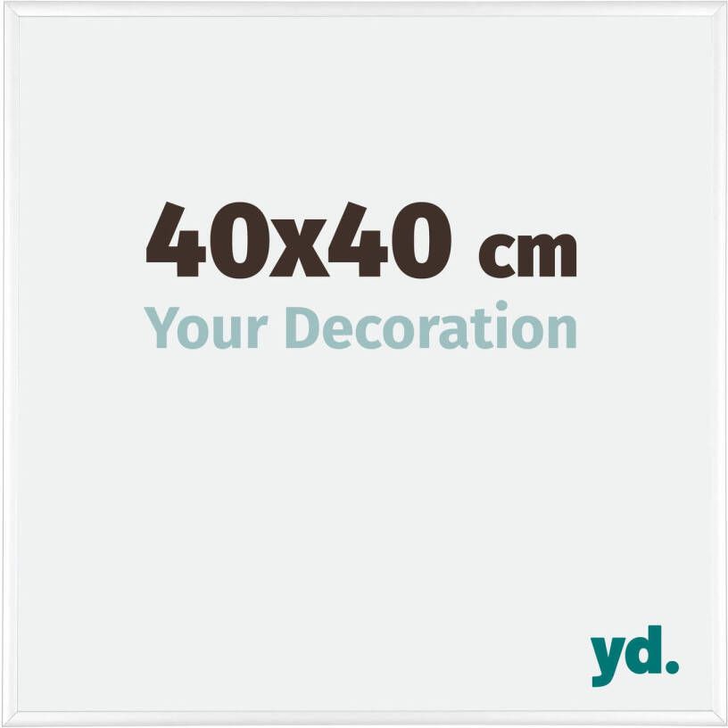 Your Decoration Fotolijst 40x40cm Wit Hoogglans Aluminium Kent