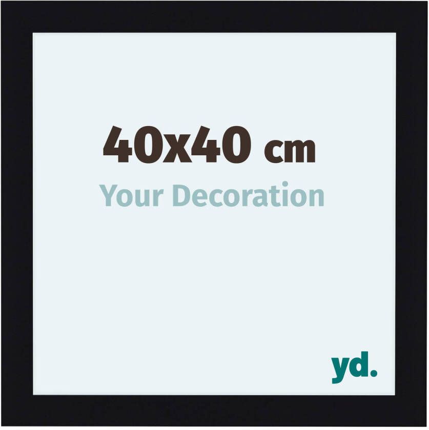 Your Decoration Fotolijst 40x40cm Zwart Hoogglans MDF Como