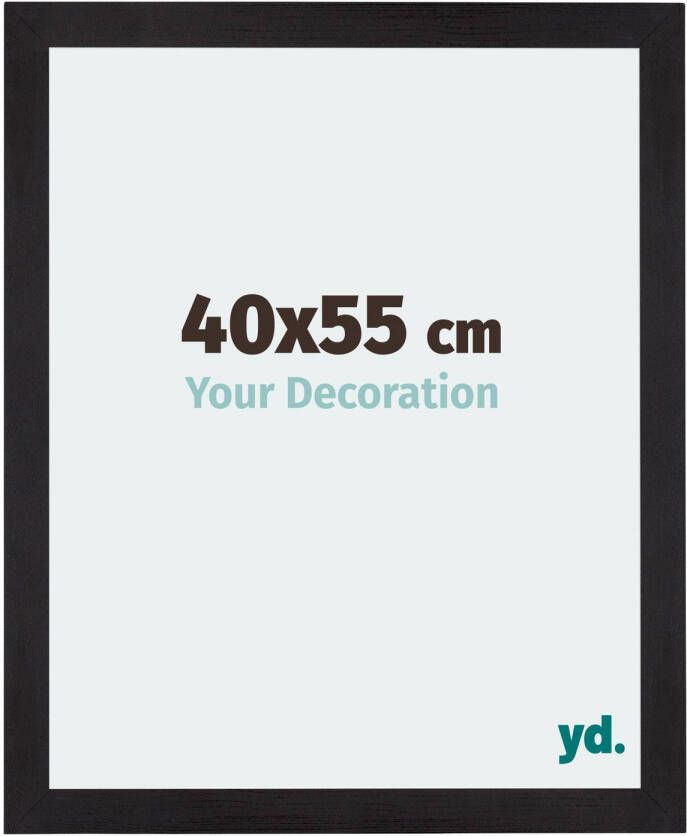 Your Decoration Fotolijst 40x55cm Zwart Houtnerf MDF Mura