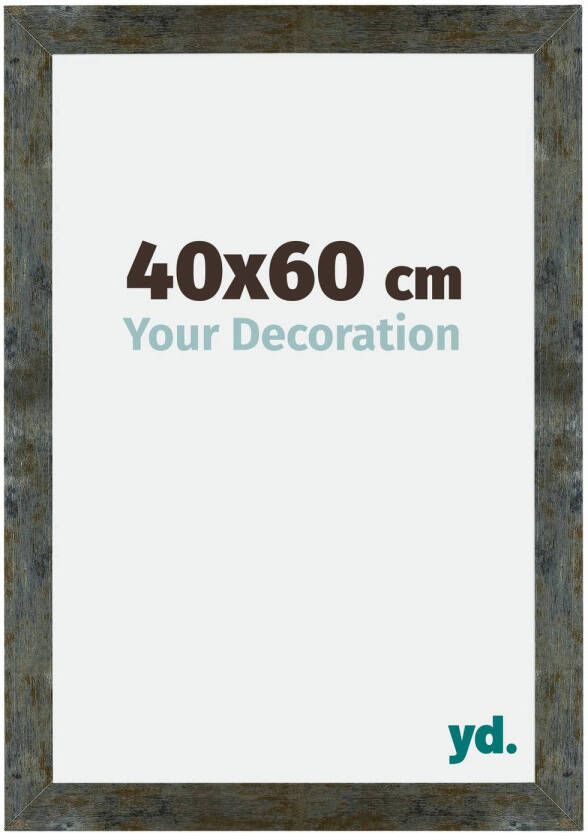 Your Decoration Fotolijst 40x60cm Blauw Goud Gemeleerd MDF Mura