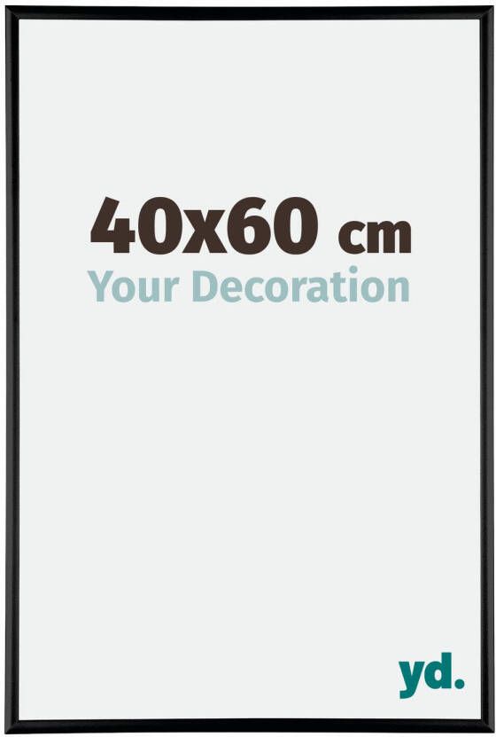 Your Decoration Fotolijst 40x60cm Zwart Hoogglans Aluminium Kent
