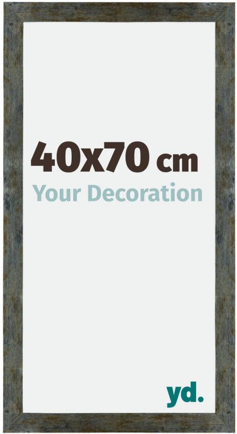 Your Decoration Fotolijst 40x70cm Blauw Goud Gemeleerd MDF Mura