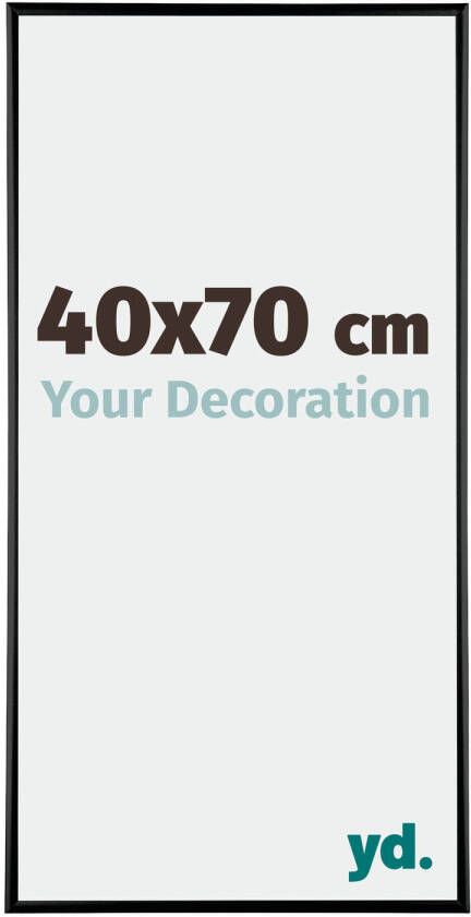 Your Decoration Fotolijst 40x70cm Zwart Hoogglans Aluminium Kent