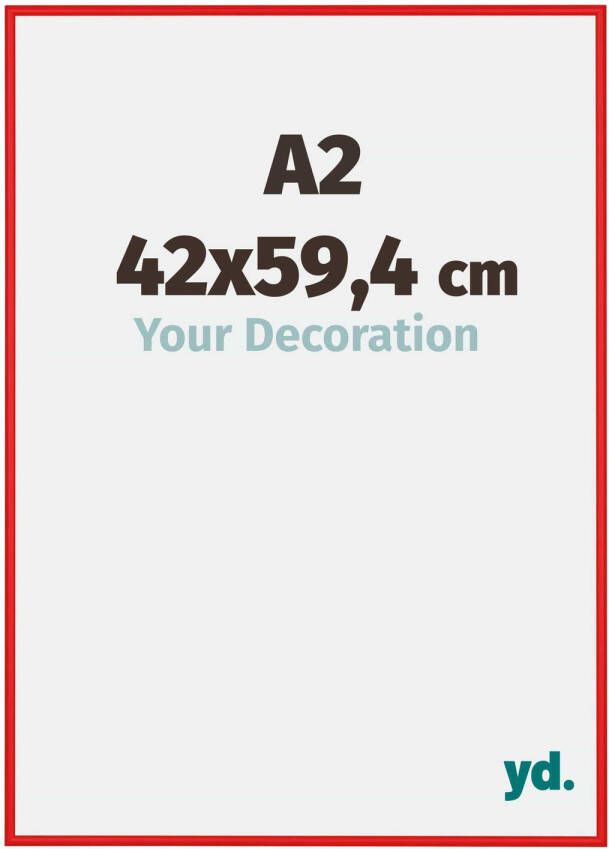 Your Decoration Fotolijst 42x59 4cm A2 Rood Ferrari Aluminium New York