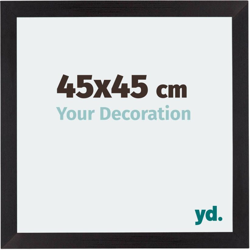 Your Decoration Fotolijst 45x45cm Zwart Houtnerf MDF Mura