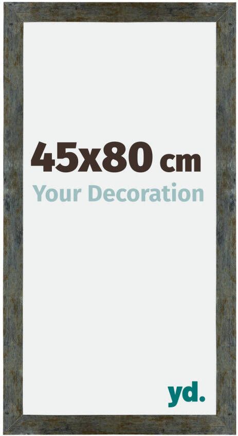 Your Decoration Fotolijst 45x80cm Blauw Goud Gemeleerd MDF Mura