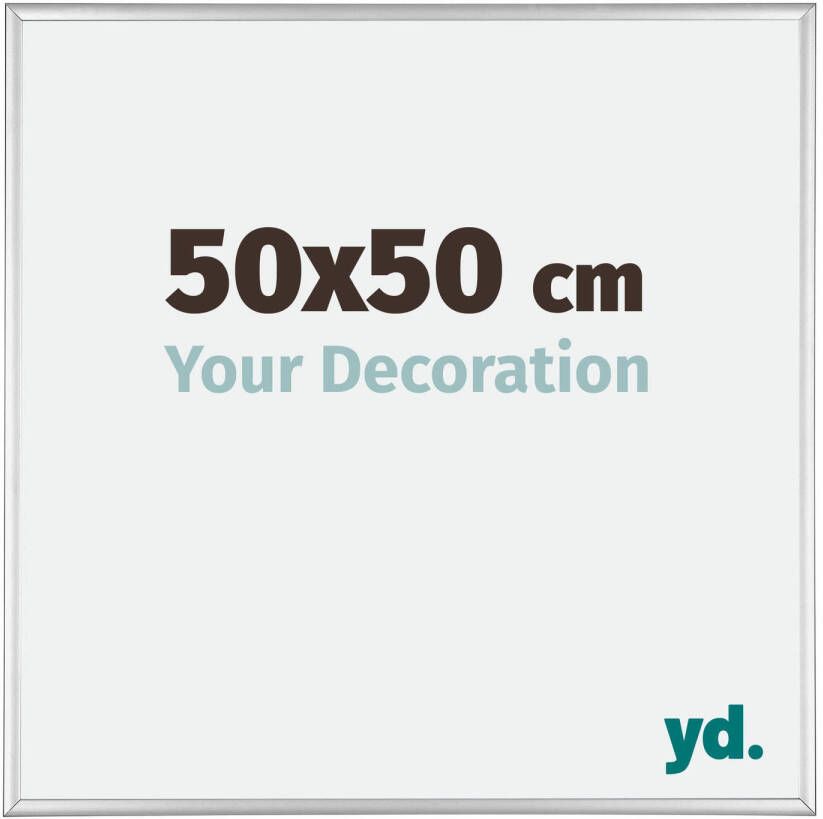 Your Decoration Fotolijst 50x50 Zilver Hoogglans Aluminium Kent