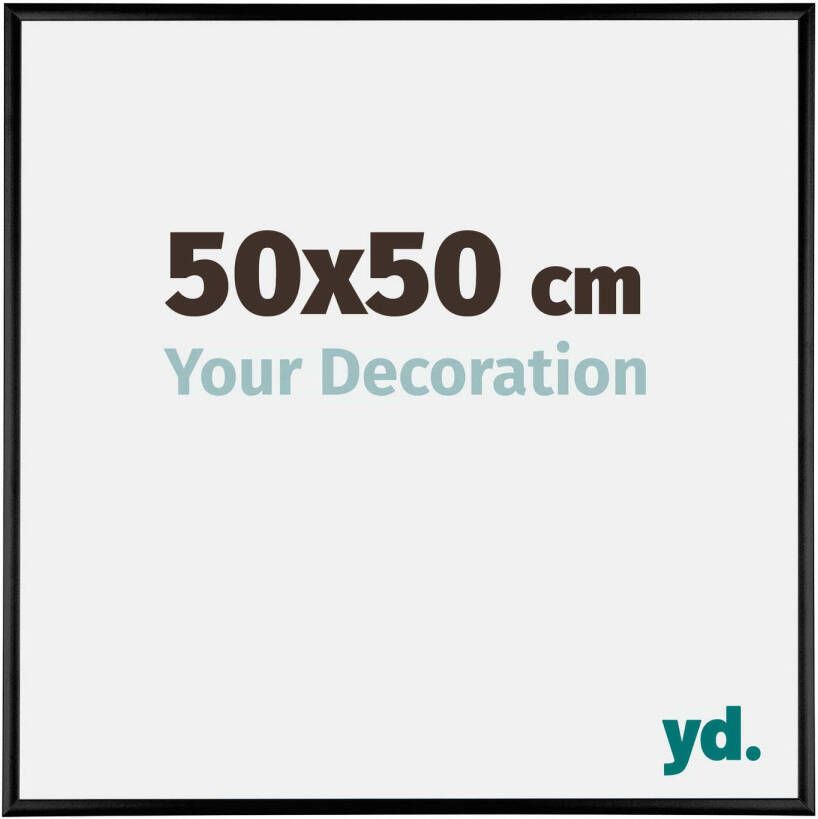 Your Decoration Fotolijst 50x50 Zwart Hoogglans Aluminium Kent