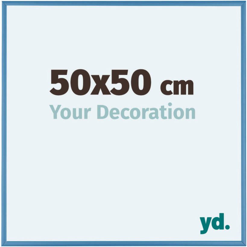 Your Decoration Fotolijst 50x50cm Staal Blauw Aluminium Austin
