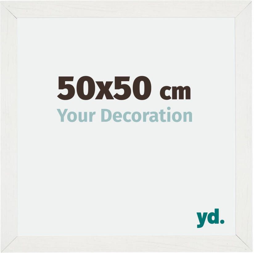 Your Decoration Fotolijst 50x50cm Wit Geveegd MDF Mura