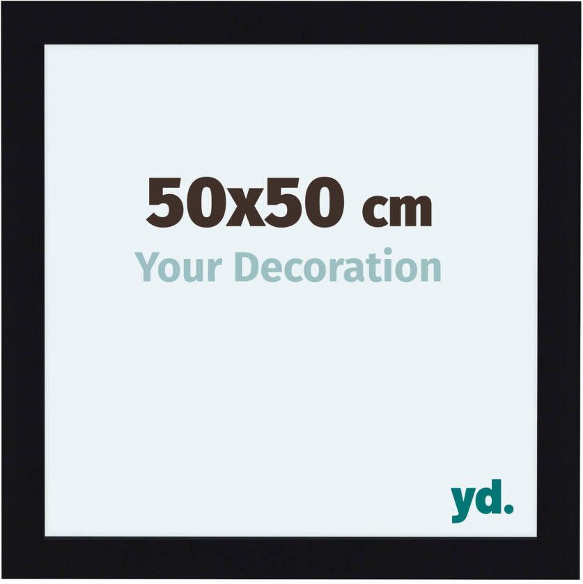 Your Decoration Fotolijst 50x50cm Zwart Hoogglans MDF Como