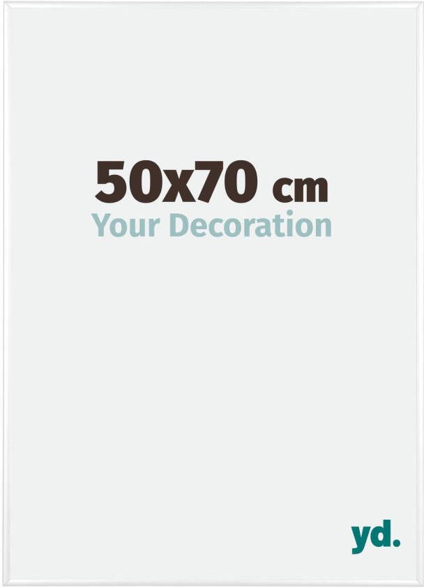 Your Decoration Fotolijst 50x70 Wit Hoogglans Aluminium Kent