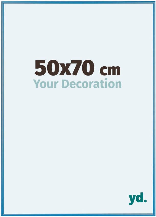 Your Decoration Fotolijst 50x70cm Staal Blauw Aluminium Austin