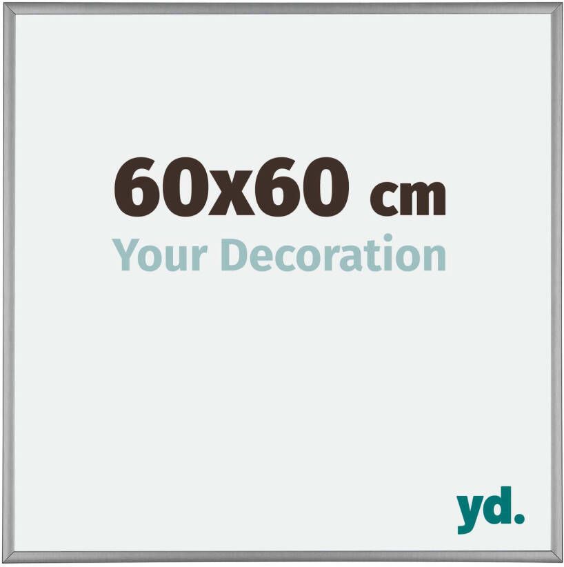 Your Decoration Fotolijst 60x60 Platina Aluminium Kent