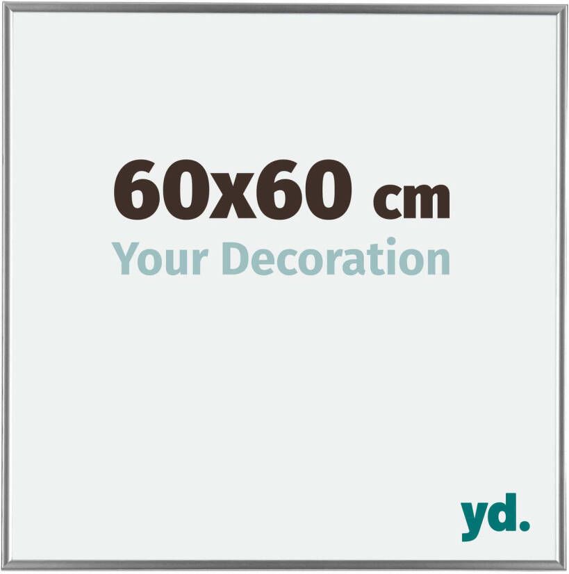 Your Decoration Fotolijst 60x60cm Zilver Kunststof Evry