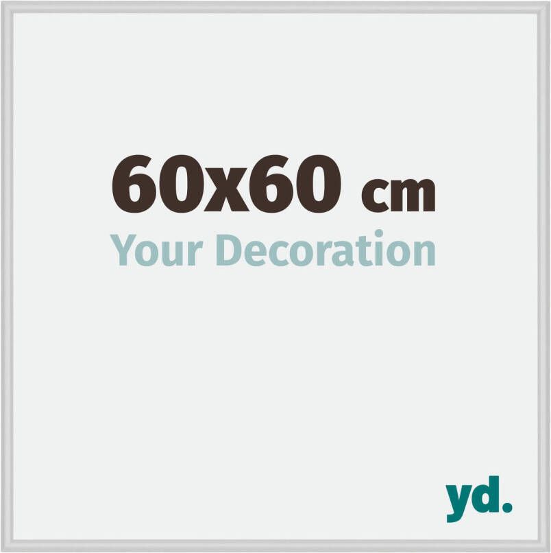 Your Decoration Fotolijst 60x60cm Zilver Mat Aluminium New York