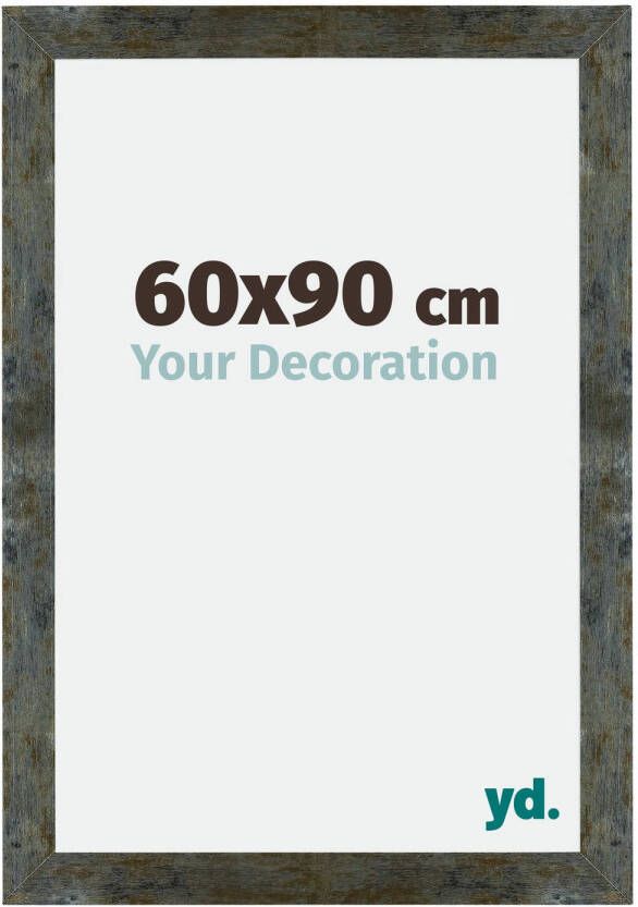 Your Decoration Fotolijst 60x90cm Blauw Goud Gemeleerd MDF Mura