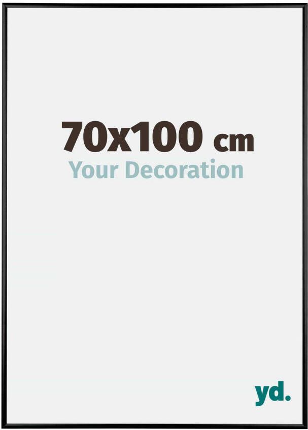 Your Decoration Fotolijst 70x100 Zwart Hoogglans Aluminium Kent