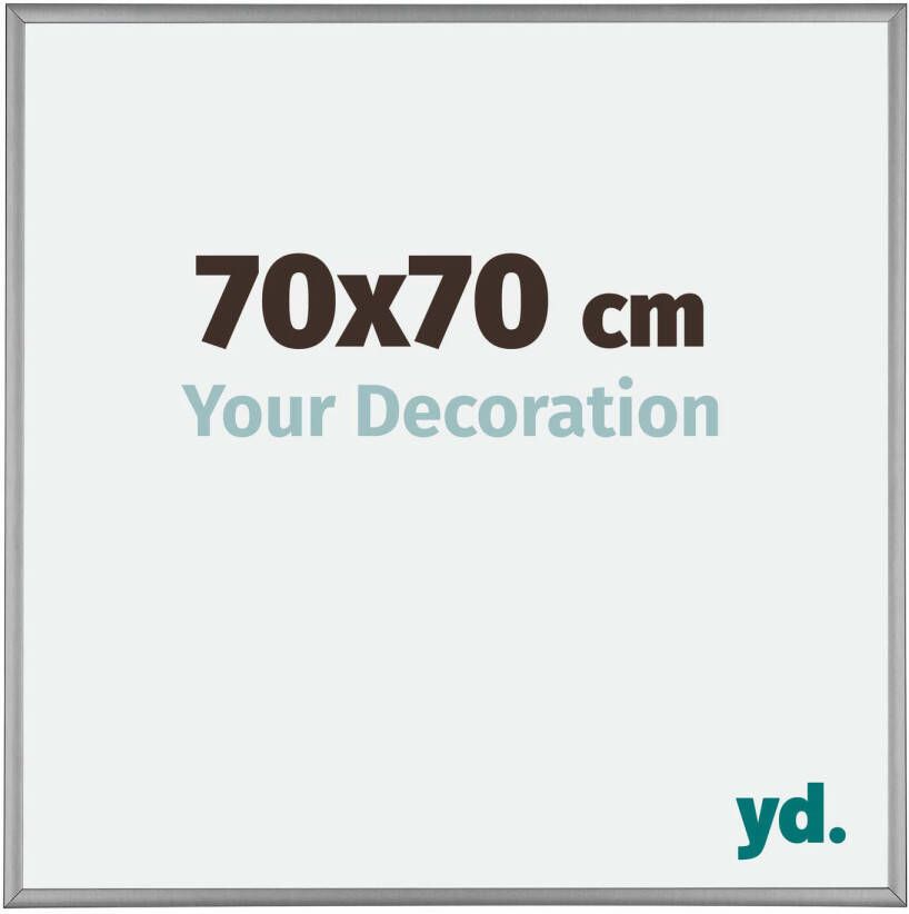 Your Decoration Fotolijst 70x70 Platina Aluminium Kent