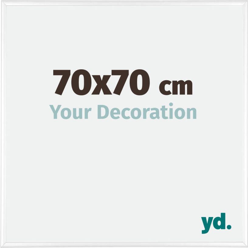Your Decoration Fotolijst 70x70 Wit Hoogglans Aluminium Kent