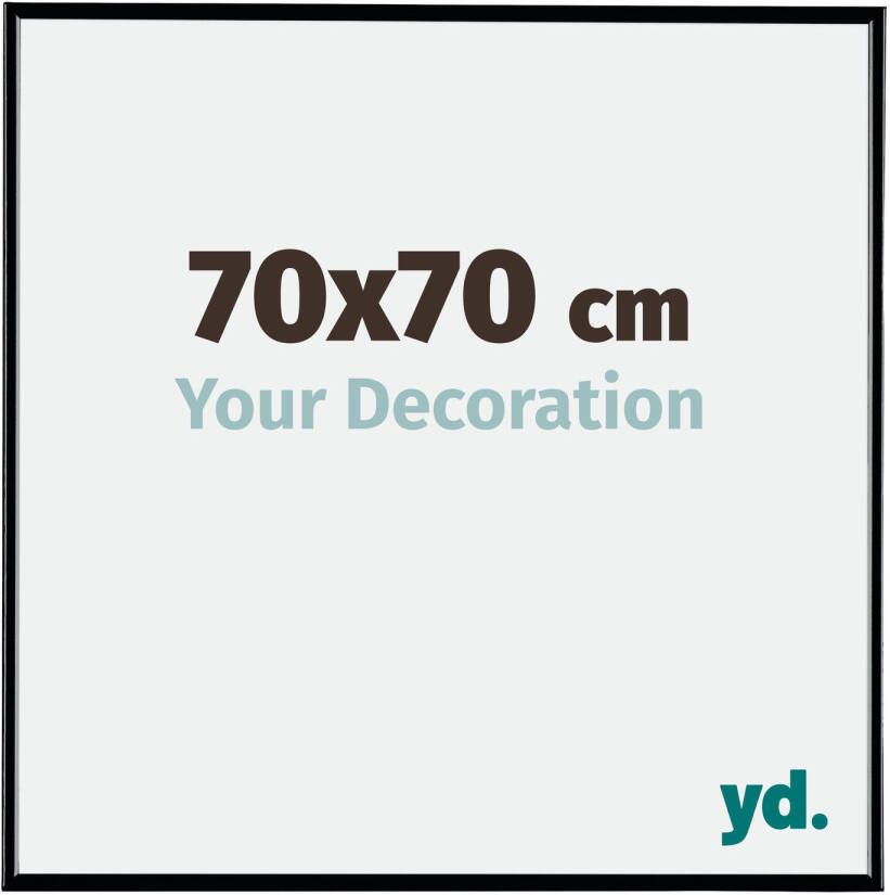 Your Decoration Fotolijst 70x70cm Zwart Hoogglans Kunststof Evry