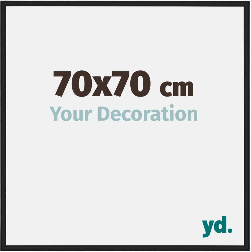 Your Decoration Fotolijst 70x70cm Zwart Mat Aluminium New York