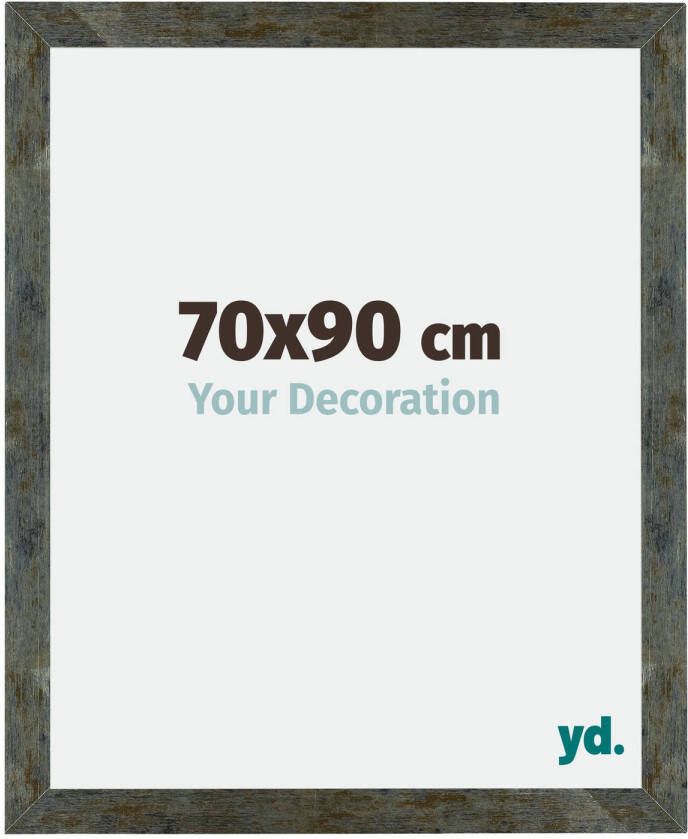 Your Decoration Fotolijst 70x90cm Blauw Goud Gemeleerd MDF Mura