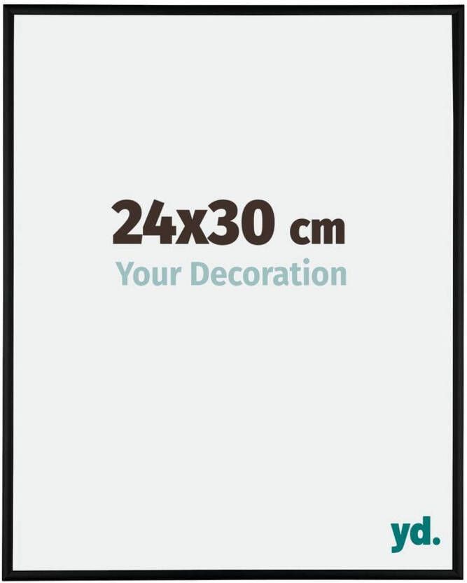 Your Decoration Kent Aluminium Fotolijst 24x30cm Zwart Mat