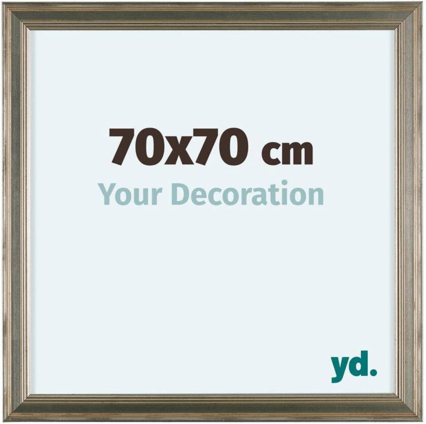 Your Decoration Lincoln Houten Fotolijst 70x70cm Zilver