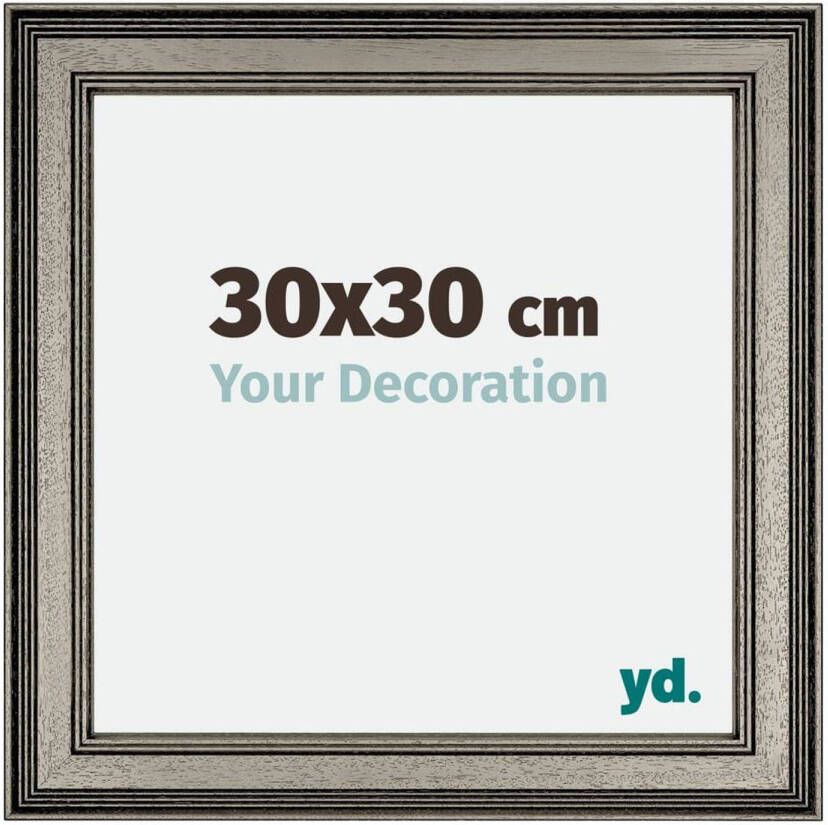 Your Decoration Liverpool Houten Fotolijst 30x30cm Zilver