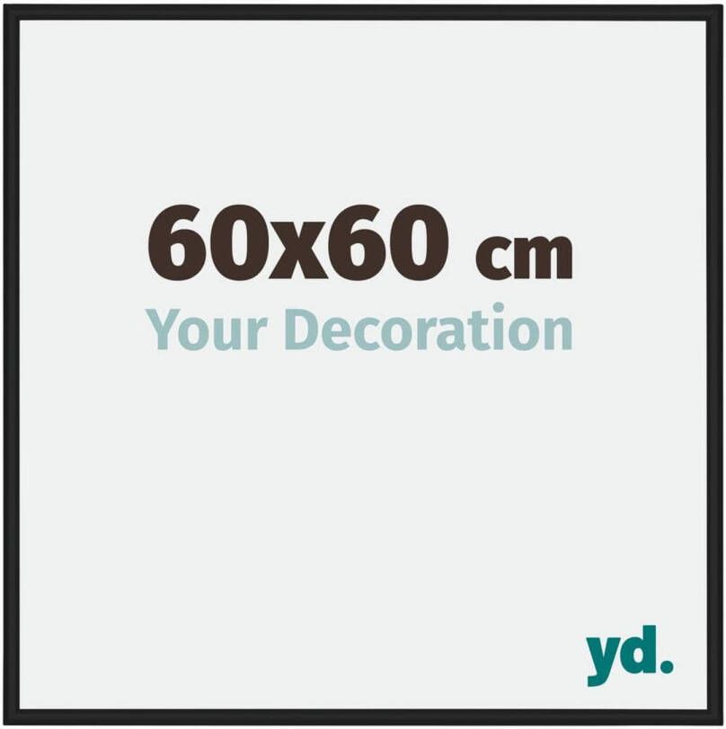 Your Decoration New York Aluminium Fotolijst 60x60cm Zwart Mat