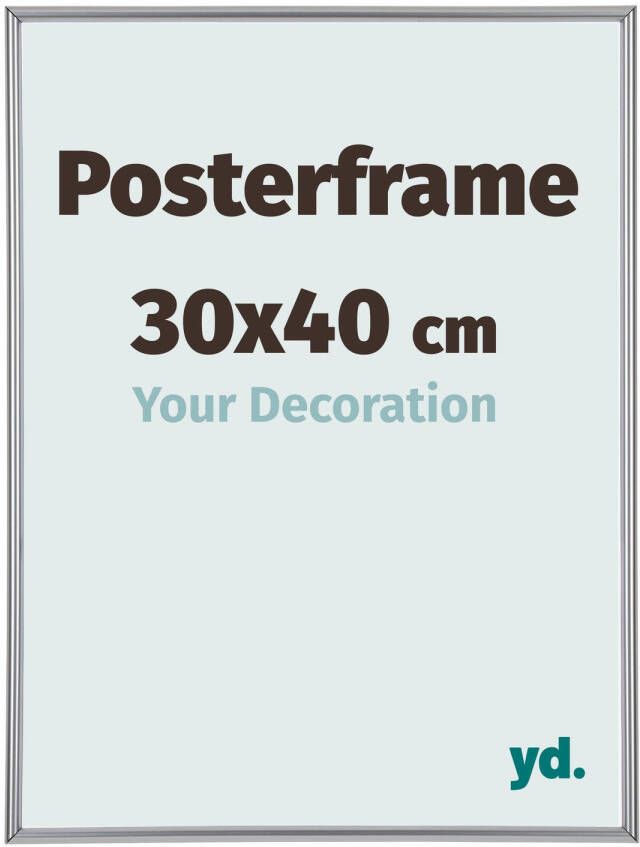 Your Decoration Posterlijst 30x40cm Zilver Kunststof Paris