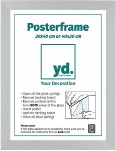 Your Decoration Posterlijst 30x40cm Zilver MDF Parma