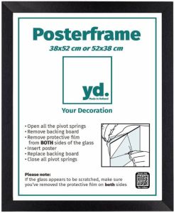 Your Decoration Posterlijst 38x52cm Zwart Mat MDF Parma