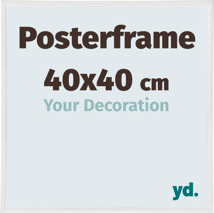 Your Decoration Posterlijst 40x40cm Wit Hoogglans Kunststof Paris