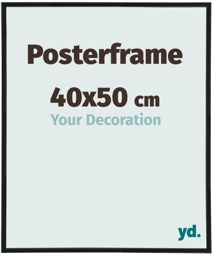 Your Decoration Posterlijst 40x50cm Zwart Mat Kunststof Paris