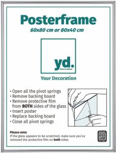 Your Decoration Posterlijst 60x80cm Zilver Kunststof Paris
